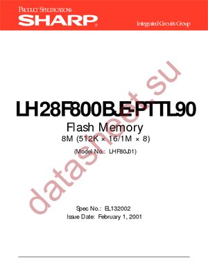LH28F800BJE-PTTL90 datasheet  